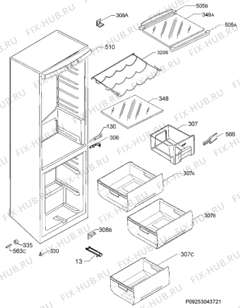 Взрыв-схема холодильника Rosenlew RJP3542V - Схема узла Housing 001